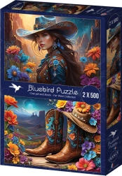 Puzzle Bäuerin und Schuhe 2x500 Teile