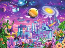 Ravensburger Puzzle XXL 200 Teile - Weltraumstadt