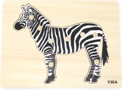 Holz-Montessori-Steckpuzzle VIGA Zebra