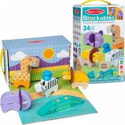 Holz-Baukasten Safari-Tiere 34 Teile MELISSA & DOUG