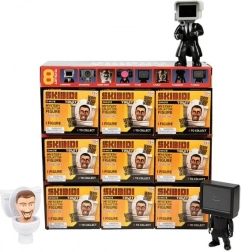 Geheimnisvolle Figuren Skibidi Toilet - Display 9 Stk.