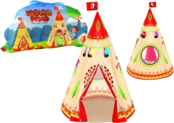 Kinder-Tipi-Zelt für Zimmer und Garten, cremefarben, 160 × 105 cm