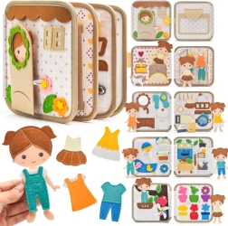 2Kids Toys sensorisches Beschäftigungsbuch Häuschen mit Puppe