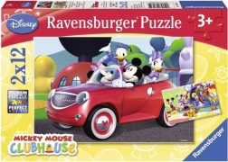 Ravensburger Puzzle Mickey Mouse mit Freunden 2x12 Teile