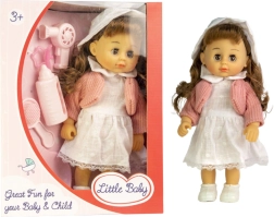 Puppe im Kleid mit Zubehörset, Farbmix – 1 Stück