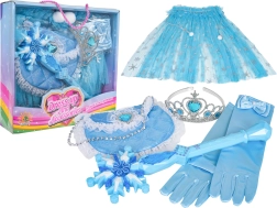 Set Kleine Prinzessin – hellblaues Kleid und Accessoires
