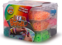 Set zum Flechten von Loom-Armbändern aus Gummibändern – 10&nbsp;000 Stück