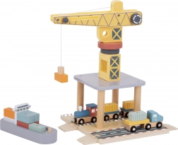 Tooky Toy Set Holz-Hafenkran