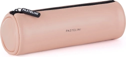 Rundes Etui PASTELINI aus PU, aprikosenfarben