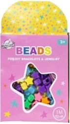 Perlen-Set Sterne mit Schnur 1 m