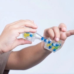 Fidget Blox Sound Entspannungskubus – blau und gelb