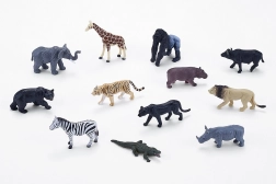 Mini-Welt MOJO – afrikanische Tiere, Set mit 12 Figuren