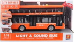 Doppeldecker-Spielzeugbus mit Batteriebetrieb für Kinder