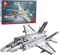 Konstruktionsset Flugzeug F-35 Lightning II, 1490 Teile, grau