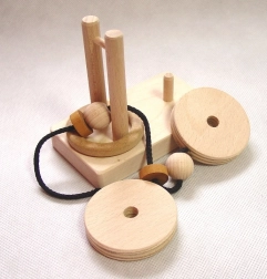 Holzpuzzle Spindel
