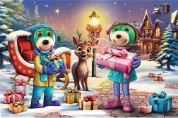 Puzzle TREFLÍCI Winterzeit MAXI 24 Teile