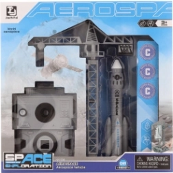 Weltraumset mit Abschussrakete