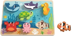 Holzpuzzle Welt des Meeres für Kinder TOOKY TOY