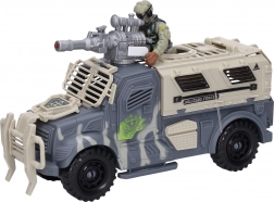 Militärfahrzeug mit Figur und Effekten