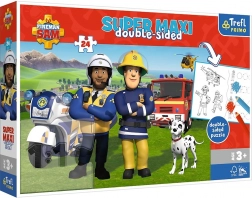 Puzzle 24 Elemente SUPER MAXI Feuerwehrmann Sam Team