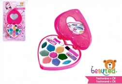Kinder-Make-up-Set Beauted Herz-Palette mit Spiegel