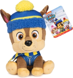 Plüschiger Chase aus Paw Patrol mit Wintermütze, 18 cm