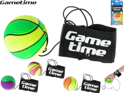 Gametime Trainingsball an Gummi 6 cm mit Handgelenkband
