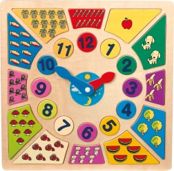 Einlege-Zahlenpuzzle – Lerne die Uhr small foot