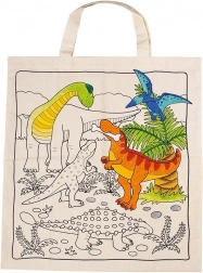 Baumwolltasche zum Ausmalen – Dinosaurier