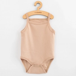 Ärmelloser Babybody New Baby Classic II hellbeige 68