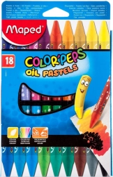 Dreieckige Ölpastelle Maped Color'Peps 18 Stk