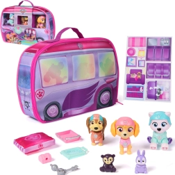 PAW Patrol Skye Pupcation Rettungs-Set mit tragbarem Wohnmobil