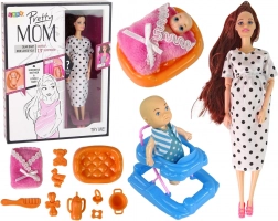 Puppe mit Langem Haar und Zubehör für Kinder