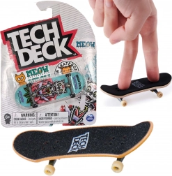 Tech Deck Fingerboard MEOW Weiße Katze + Aufkleber