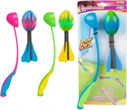 Schaum-Wurfrakete mit Starter 19 cm