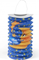 Papierlampion mit Mondmotiv 15 cm