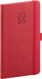 Taschenkalender Notique Diamante 2026 Rot