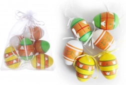 Dekorative bemalte Plastikeier 6 cm