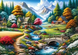 Puzzle Bunte Felder 260 Teile