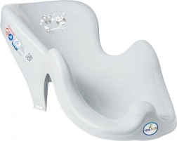 Bade-Liegesitz für die Babywanne – Eule, grau