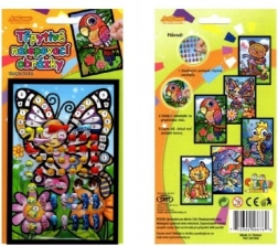 Glitzerndes Klebebild 15 x 10 cm