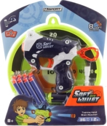 Schaumstoffpistole mit Zielscheibe