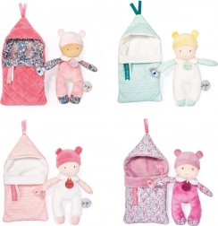 Doudou Püppchen in rosa Decke