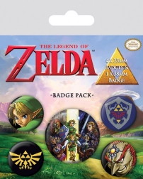 The Legend of Zelda Button-Set (5 Stück)