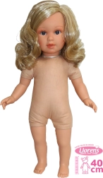 Realistische Puppe Lucia 40 cm mit weichem Stoffkörper
