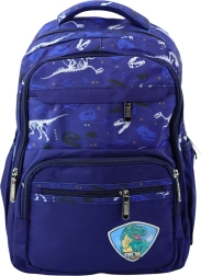 Schulrucksack Dino T-Rex blau 20L