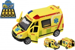 Rettungsauto – Kunststoff-Ambulanz 14,5 cm mit Licht und Sound
