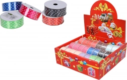 Satinband mit Punkten 2,5 cm x 2,7 m