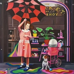 Puzzle Magnolia mit Regenschirm 1023 Teile