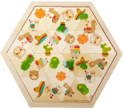 HESS Puzzle Mosaik Lama, 24 Teile